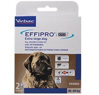 Effipro Duo Extra Large Dog para perros de  40-60 kg 2 pipetas ( Fipronil - Piriproxifen)