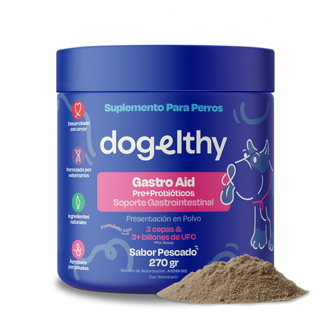 Dogelthy GASTRO AID Sabor Pescado 270 gr ( Prebióticos + Probióticos )