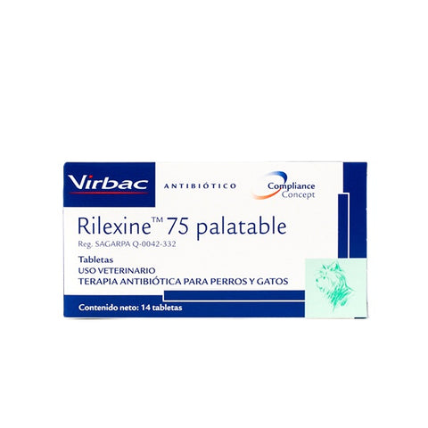 Rilexine palatable 75 mg 14 tabletas