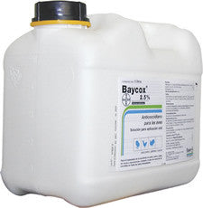 Baycox 2.5% Solución - Garrafa con 5 Lt.