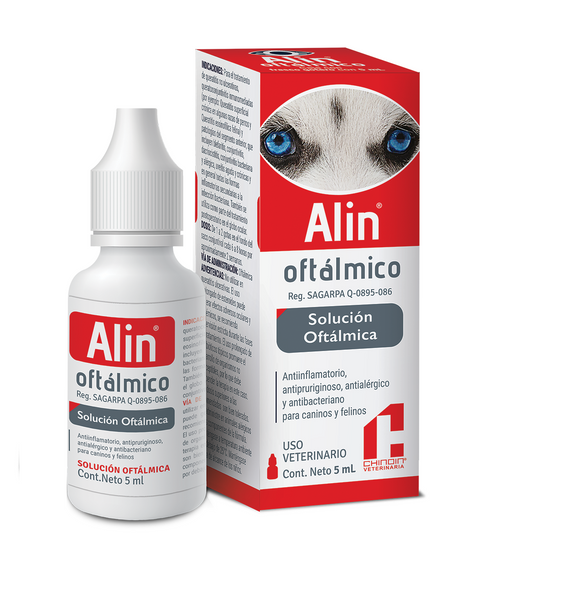Alin Oftálmico gotas 10 mL perros y gatos ( dexametasona neomicina)