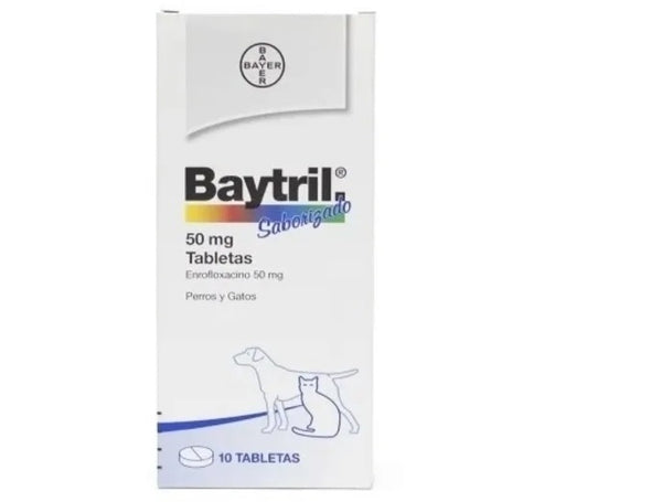 Baytril Flavour 50 mg Caja con 30 Tabletas