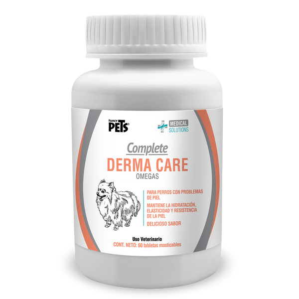 Complete Dermo Care Piel y Pelo  ( Omegas )-  Tabletas Masticables Multivitamínico 60 Tabletas