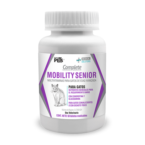 MS Complete Mobility Senior para Gatos  60 Tabletas Masticables