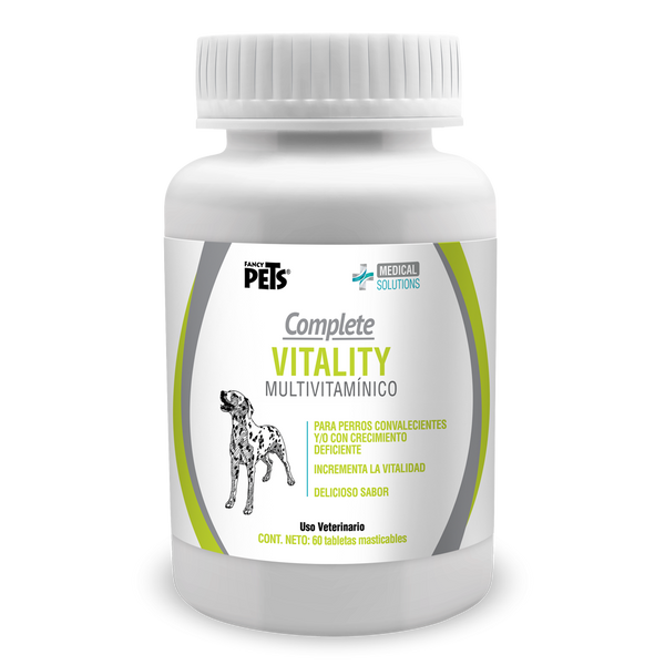 Complete Vitality para Perros -  Tabletas Masticables Multivitamínico 60 Tabletas