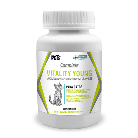 MS Complete Vitality Young para Gatos -  Tabletas Masticables Multivitamínico 60 Tabletas TEMPORALMENTE AGOTADO