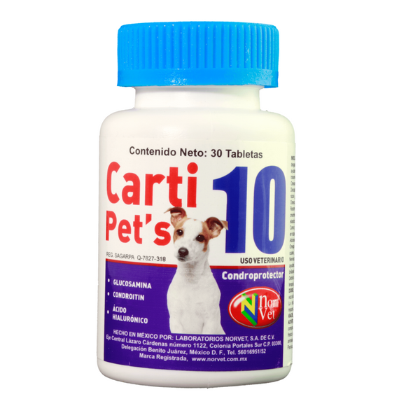 Carti pet's 10 NRV 30 tabletas