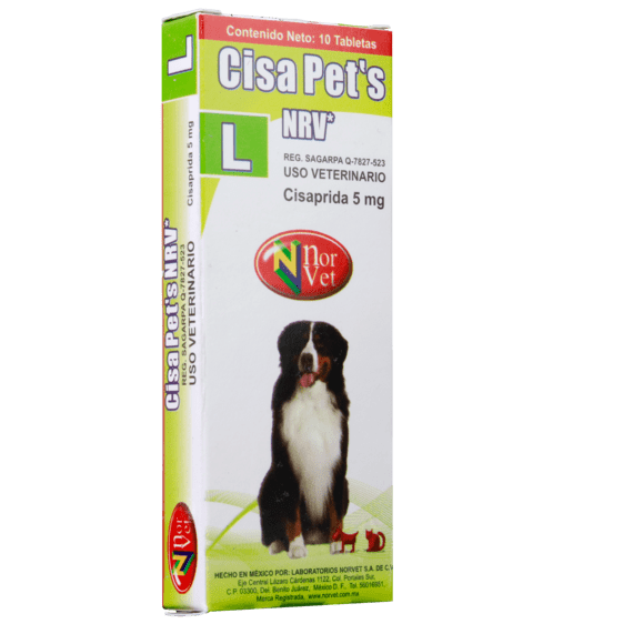 Cisa Pets NRV L ( Cisaprida 5 mg )