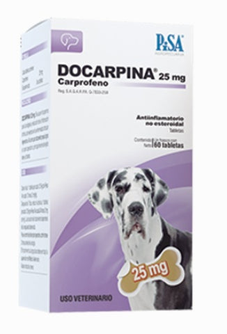 Docarpina 25 mg ( carprofeno ) 60 tabletas