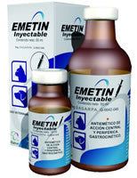 Emetin Inyectable - Frasco con 50 ml.