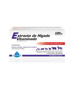 Extracto de Hígado Vitaminado Frasco con 100 ml
