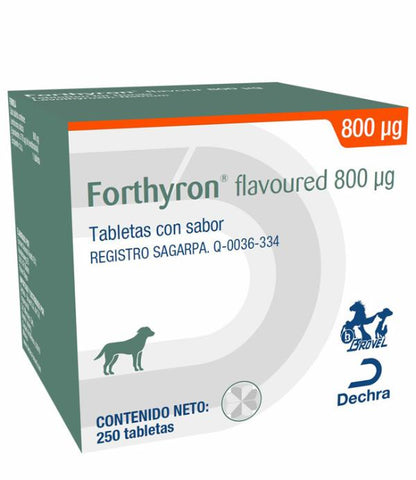 Forthyron 800 mg 100 Tabletas PRODUCTO CONTROLADO VENTA SÓLO EN FARMACIA CON RECETA MEDICA CUANTIFICADA EN ORIGINAL