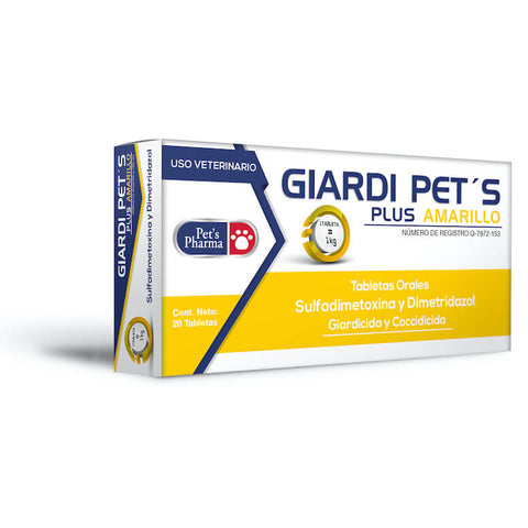Giardi Pets Plus Amarillo 20 tabletas