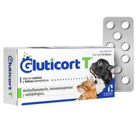 Gluticort T 20 mg 20 tabletas TEMPORALMENTE AGOTADO