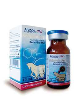 Ketamin Pet Frasco con 10 ml  PRODUCTO CONTROLADO VENTA SÓLO EN FARMACIA CON RECETA MEDICA CUANTIFICADA