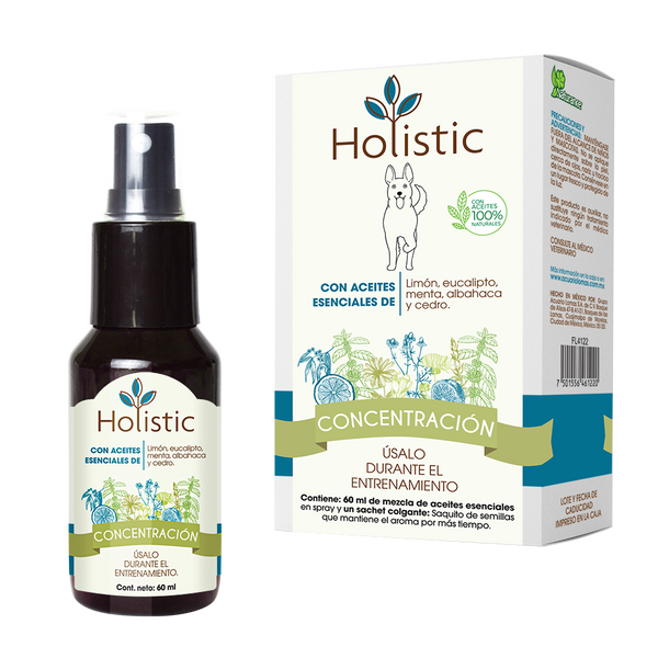 Holistic Concentración 60 mL  (Entrenamiento : Aprendizaje, Concentración y Agilidad ) Aromaterapia