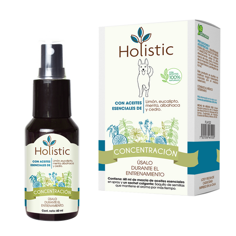 Holistic Concentración 60 mL  (Entrenamiento : Aprendizaje, Concentración y Agilidad ) Aromaterapia