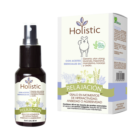 Holistic Relajación 60 mL  (Hiperactividad, Ansiedad o Agresividad ) Aromaterapia