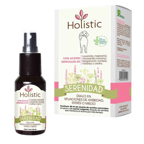 Holistic Serenidad 60 mL  (Ansiedad Estrés o Miedo ) Aromaterapia AGOTADO