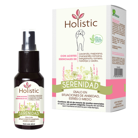 Holistic Serenidad 60 mL  (Ansiedad Estrés o Miedo ) Aromaterapia AGOTADO