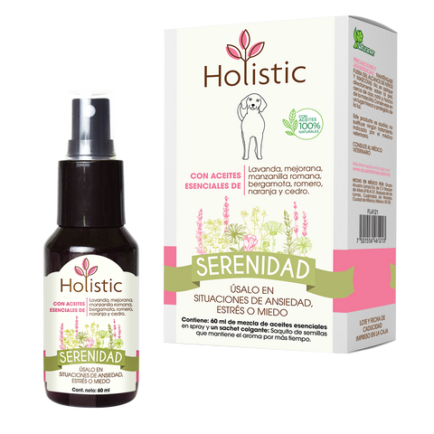 Holistic Serenidad 60 mL  (Ansiedad Estrés o Miedo ) Aromaterapia