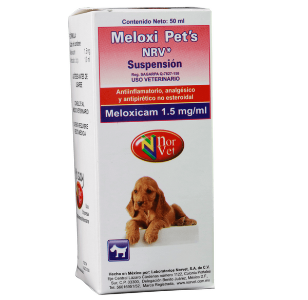 Meloxi Pets Solución Oral ( Meloxicam 1.5 mg/mL ) 50 mL