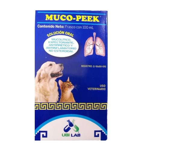 Muco-Peek 100 mL ( mucolítico, expectorante, antipirético y antiinflamatorio )