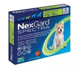 NexGard Spectra Tableta masticable para perro Mediano 7.6-15 kg ( 3 Tabletas )