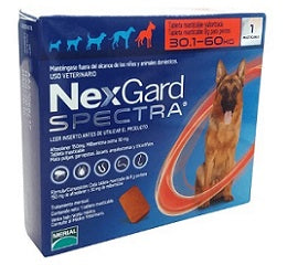 NexGard Spectra Tableta masticable para perro Extra Grande 30.1-60 kg