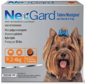 NexGard Tableta Maticable para perros 2-4 kg  Mata pulga y garrapata