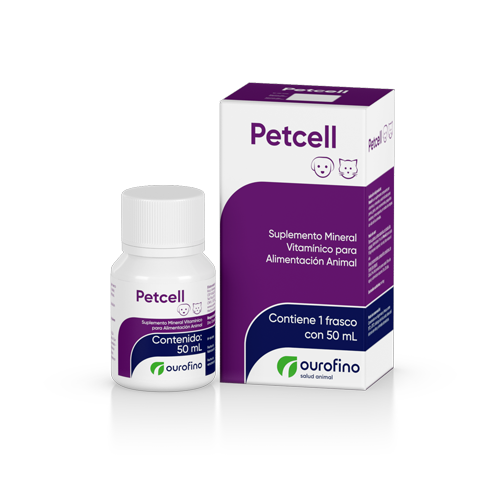 Petcell 50 mL  ( Suplemento Mineral Vitamínico para Alimentación Animal )