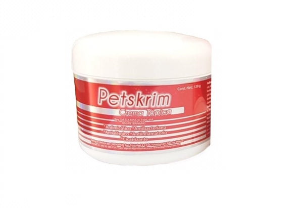 Petskrim Crema 120 gr (antimicótico antibanteriano antialergénico antiflamatorio cicatrizante)