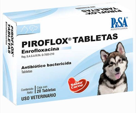 Piroflox 150 mg tabletas ( enrofloxacina ) 20 tabletas