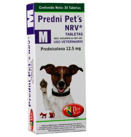 Predni Pets NRV M ( Prednisolona 12.5 mg ) 30 tabletas