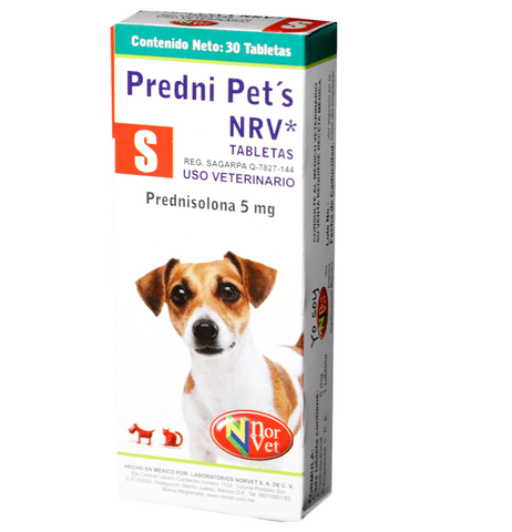 Predni Pets NRV S ( Prednisolona 5 mg ) 30 tabletas