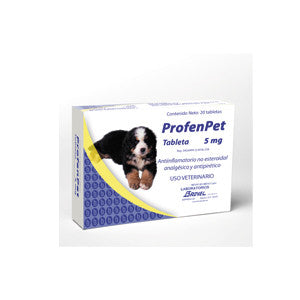 Profenpet Caja con 20 tabletas de 5 mg AGOTADO TEMPORALMENTE