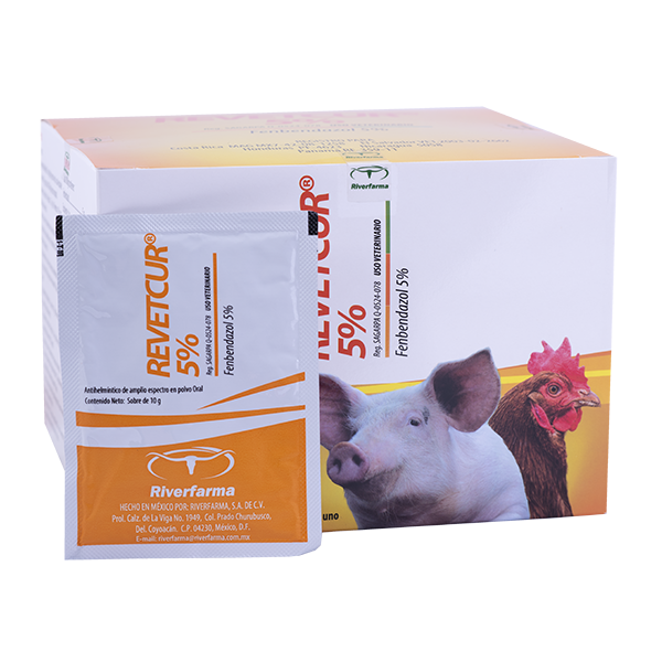 Revetcur 5% Caja con 50 sobres de 10 g