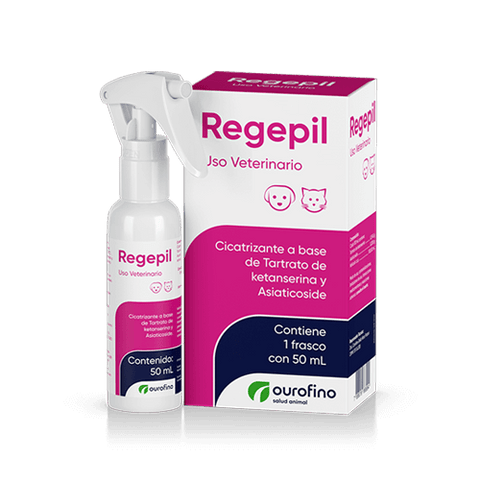 Regepil 50 mL  ( Cicatrizante Tartrato de Ketanserina y Asiaticoside )