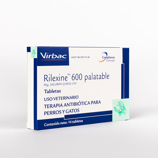 Rilexine palatable 600 mg 14 tabletas