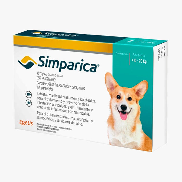 Simparica 40 mg ( 10-20 kg ) 1 tableta