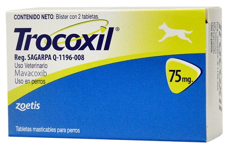Trocoxil 75 mg tabletas masticables ( Mavacoxib ) Agotado