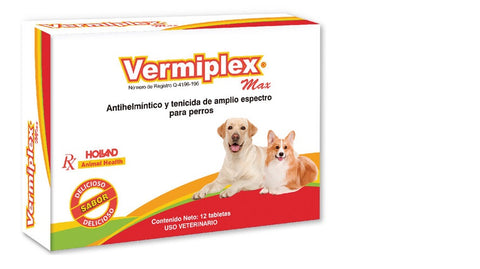 Vermiplex Max 12 Tabletas (Toltrazuril Febendal Prazicuantel) Desparasitante