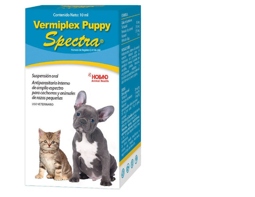 Vermiplex Puppy Spectra 10 mL Suspensión Oral (Giardia y Coccidia) Des