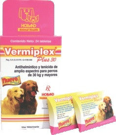 Vermiplex Plus 30 kg Exhibidor con 24 Tabletas