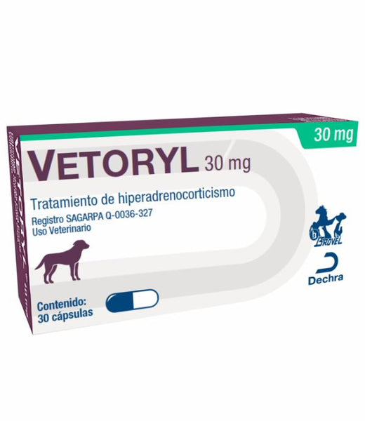 Vetoryl Capsulas 30 mg ( Trilostano) 30 Cápsulas