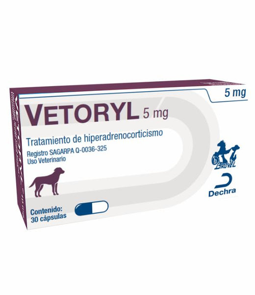 Vetoryl Capsulas 5 mg ( Trilostano) 30 Cápsulas