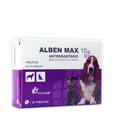 Alben Max 10 Caja con 30 Tabletas