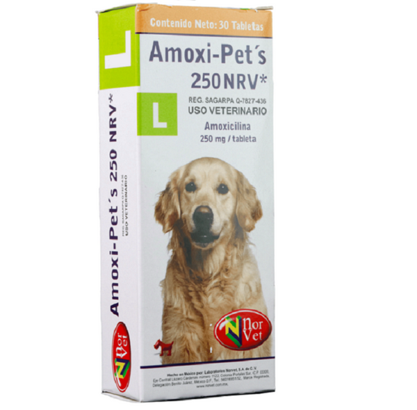 Amoxi-Pets NRV L (250 mg) 30 Tabletas