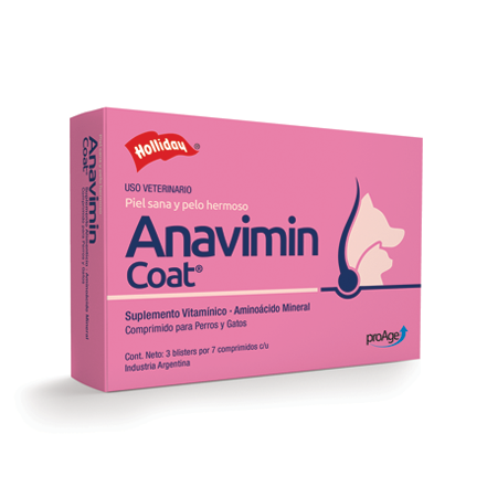 Anavimin Coat 21 Tabletas Biomodulador ( Piel y pelo )