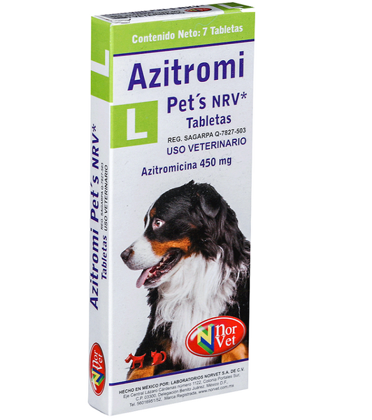Azitromi-Pets NRV L 450 mg 7 Tabletas